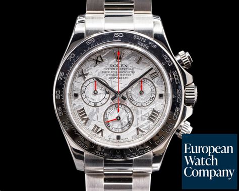 rolex 116509 daytona meteorite|rolex daytona meteorite white gold.